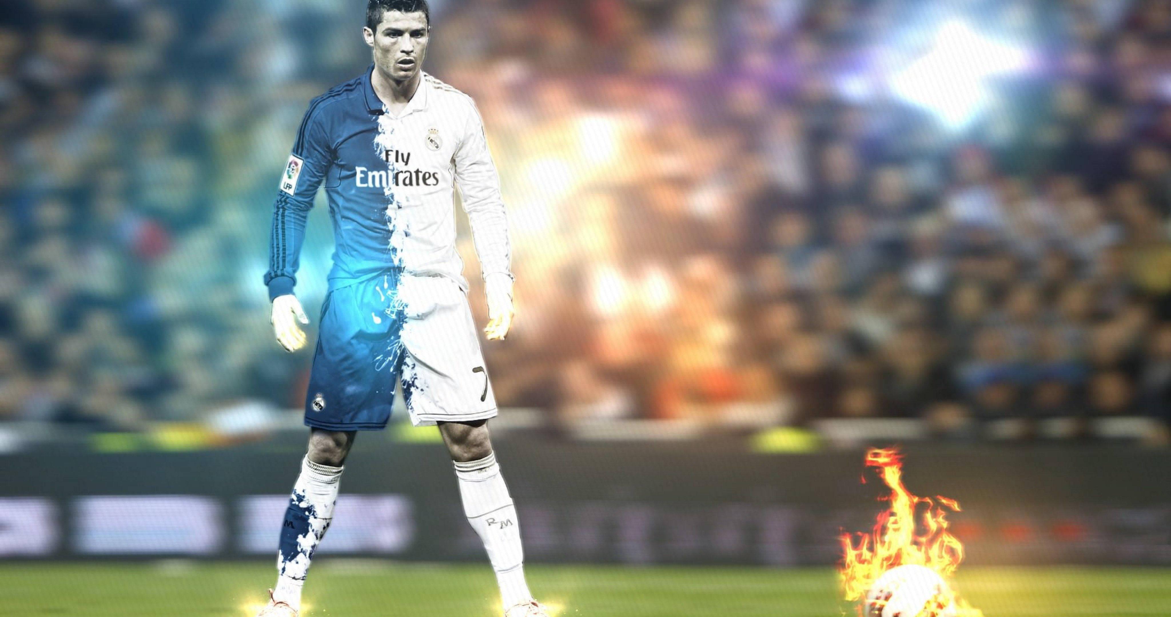 "Cristiano Ronaldo Defiantly Displays His Smoldering Fierce Looks"