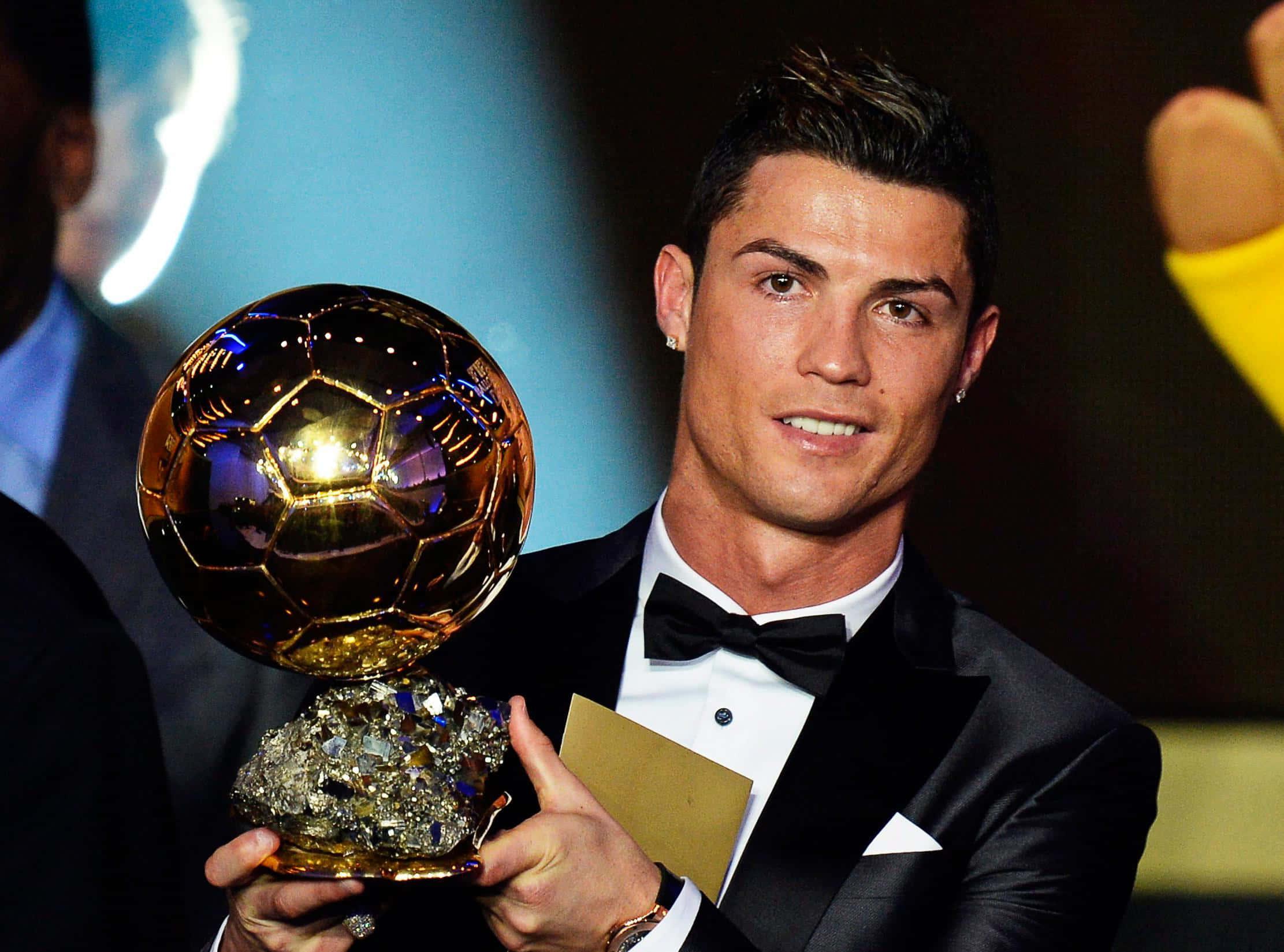Cristiano Ronaldo in action during a match