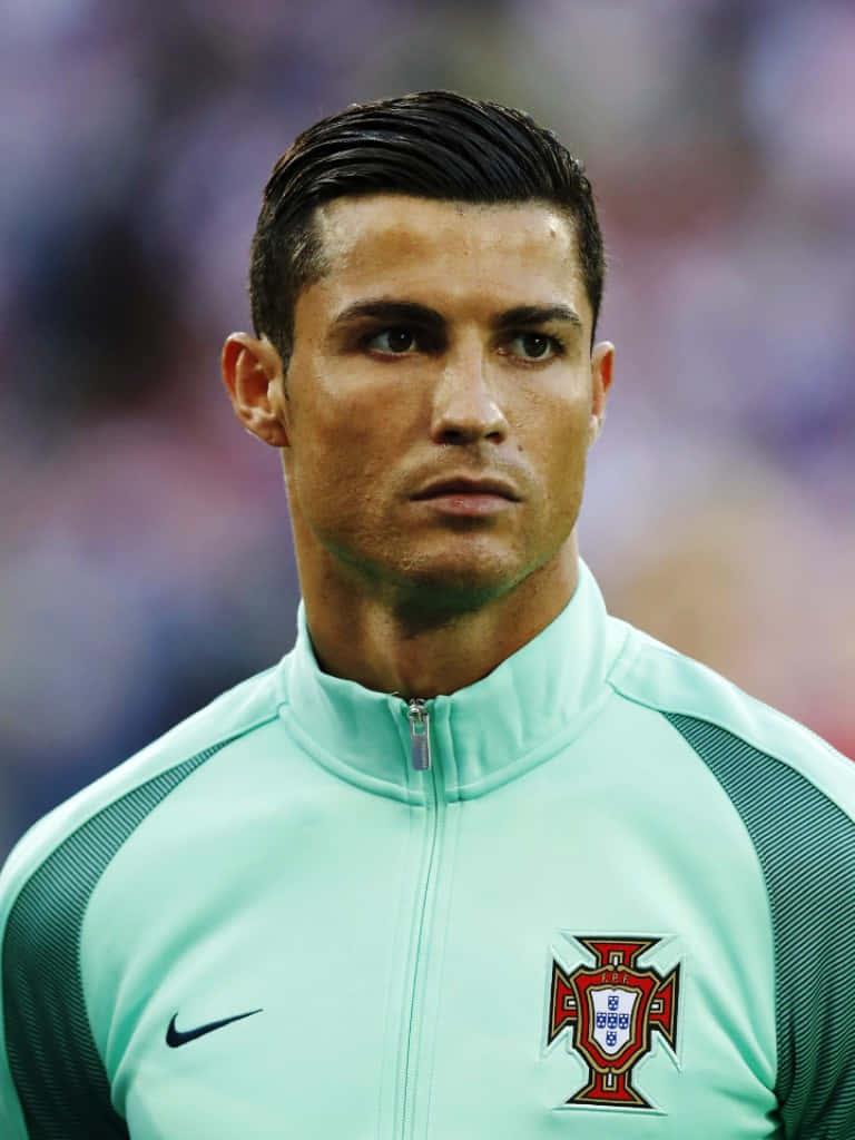 Cristiano Ronaldo in action on the field