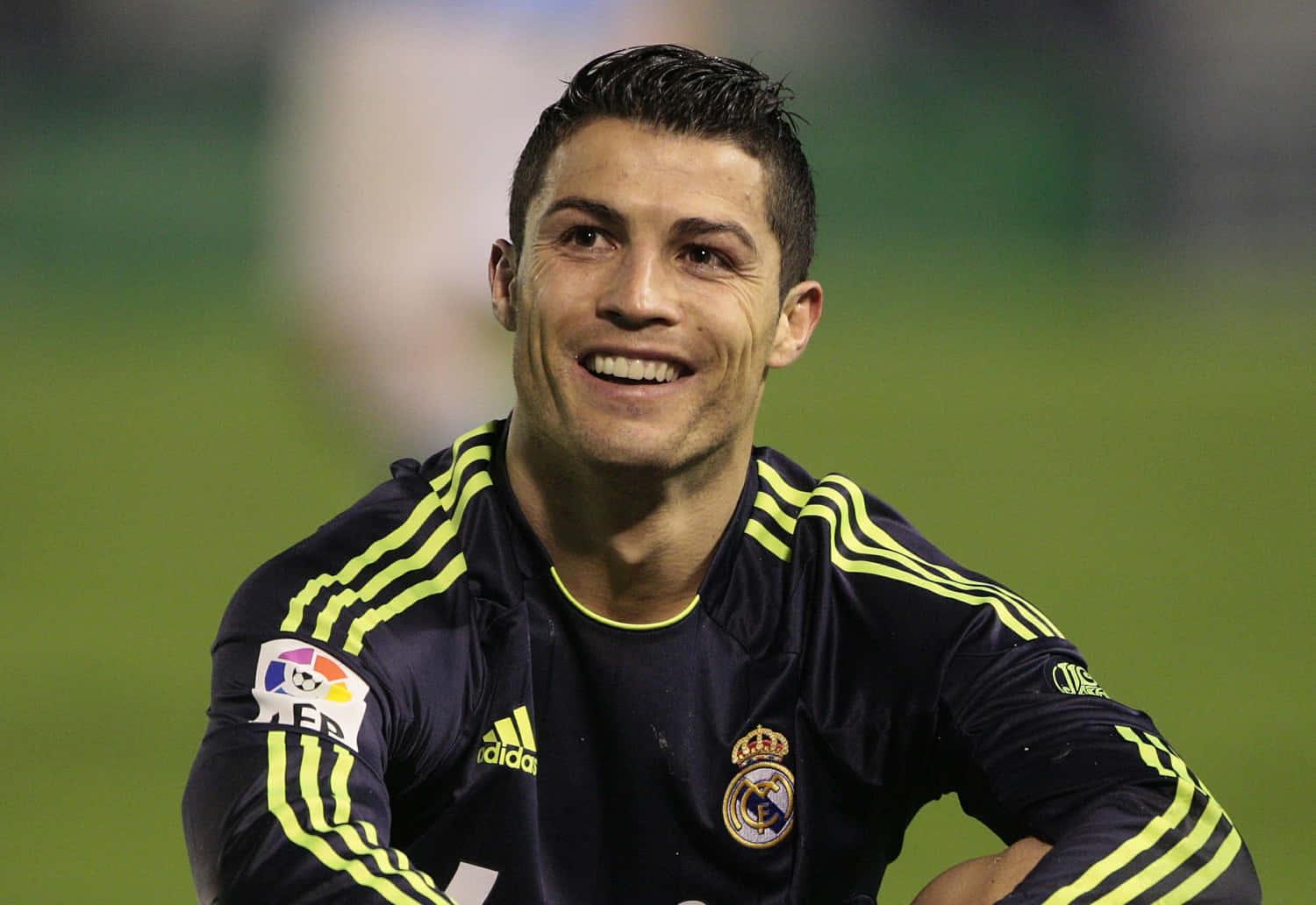 Cristiano Ronaldo in action on the field