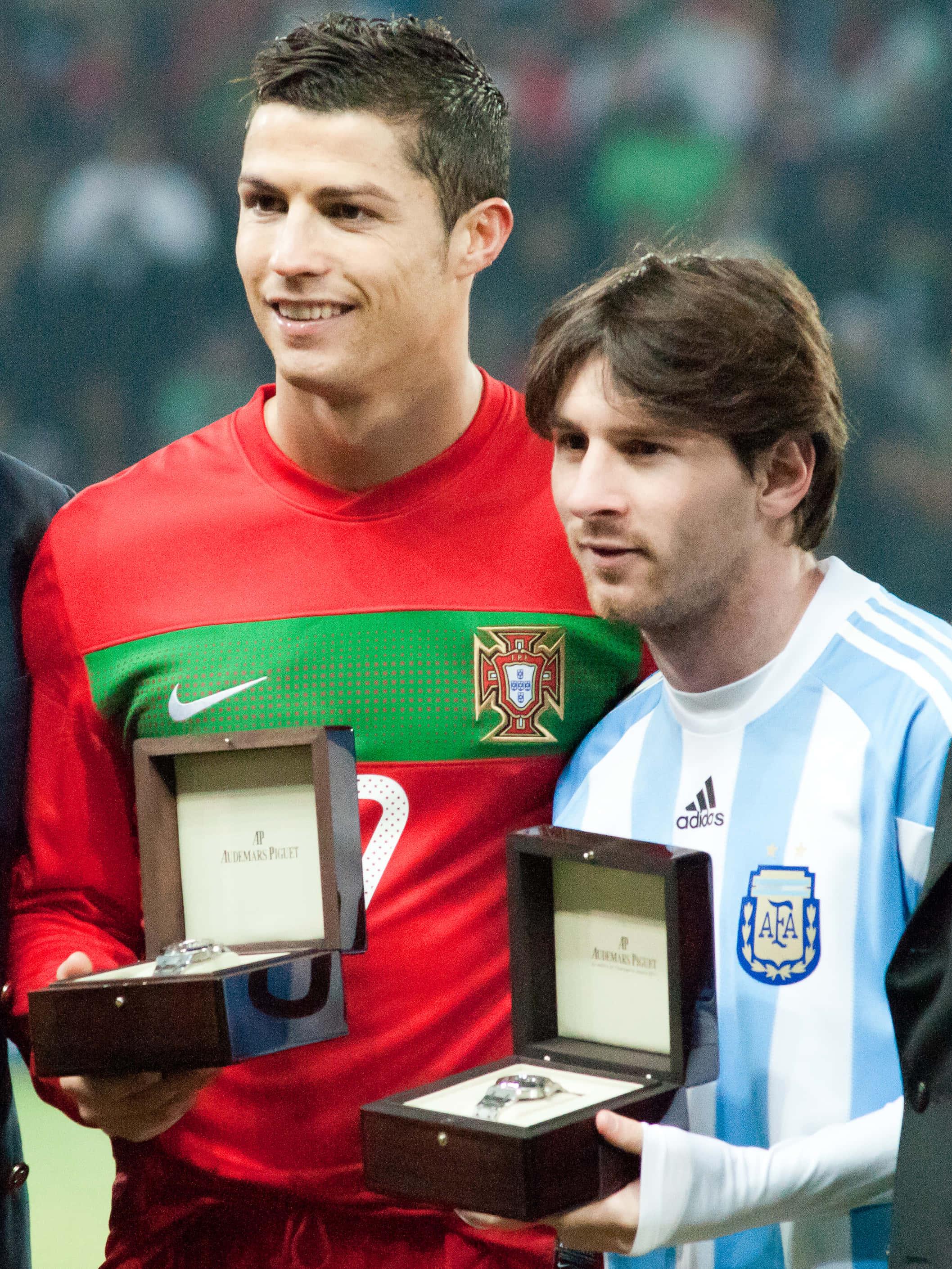 Cristiano Ronaldo lifts the UEFA Nations League trophy with Portugal