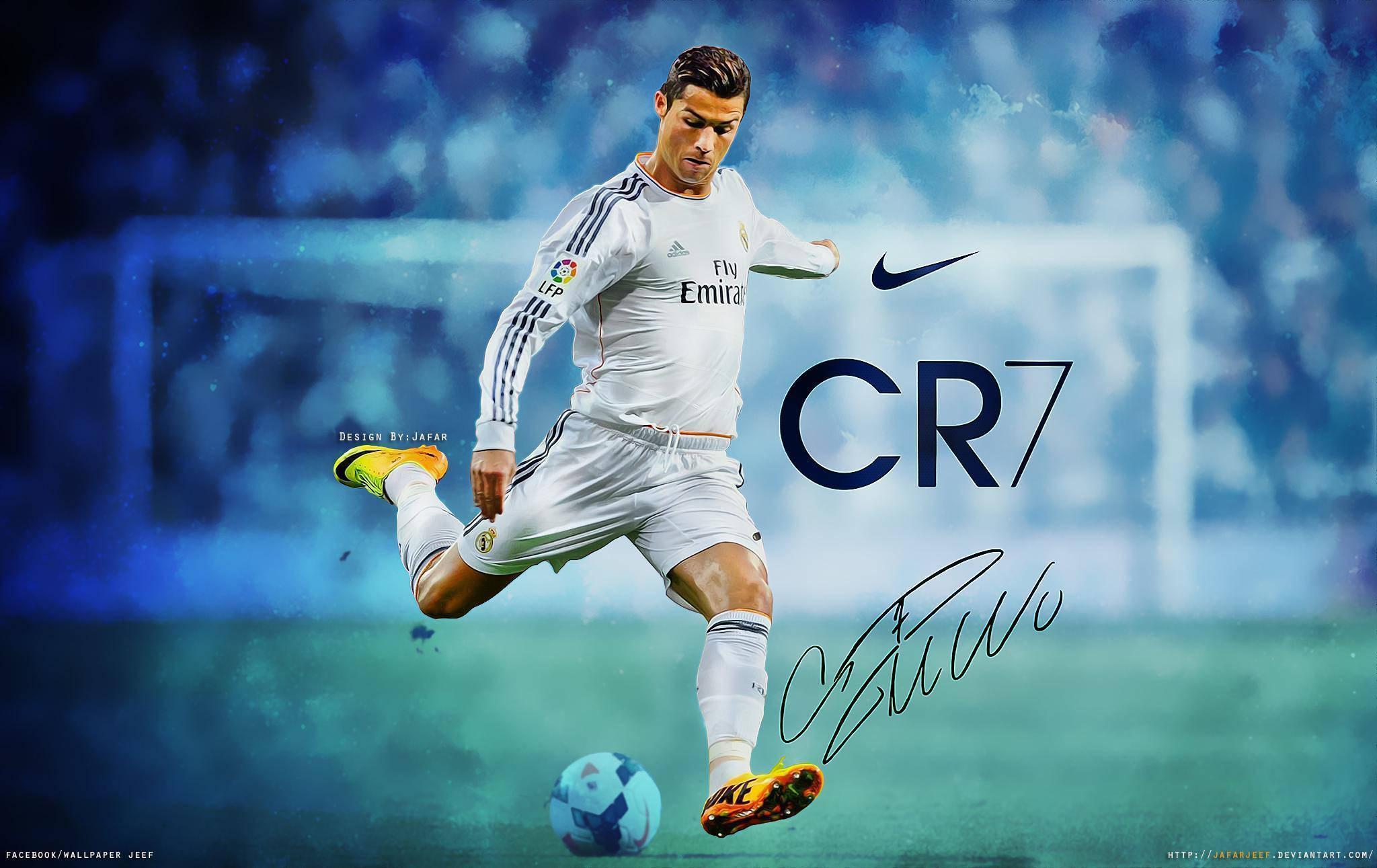 Cristiano Ronaldo Paint Effect Artwork
