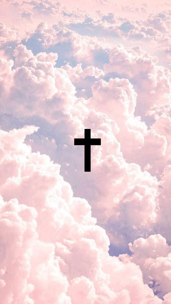 Cross On Clouds Christian Iphone — 719x1280 wallpaper