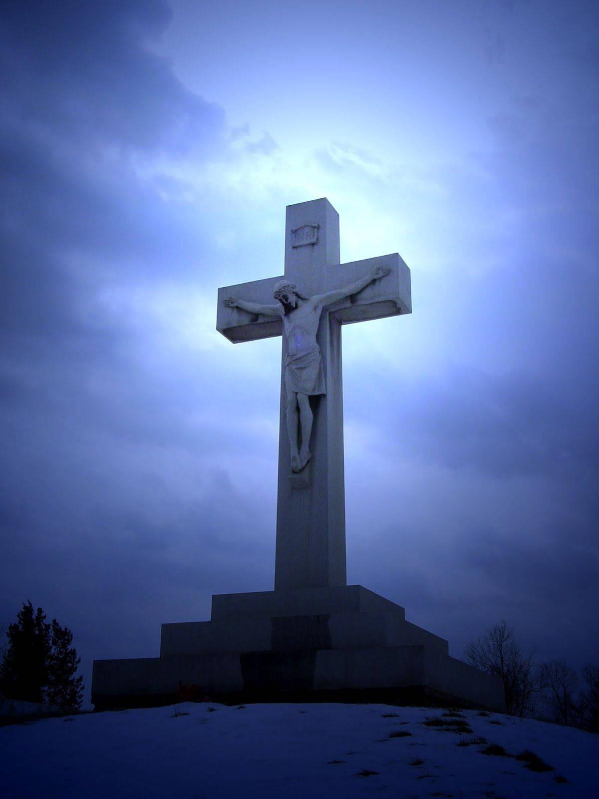 Cross Statue Christian Iphone — 1200x1600 wallpaper