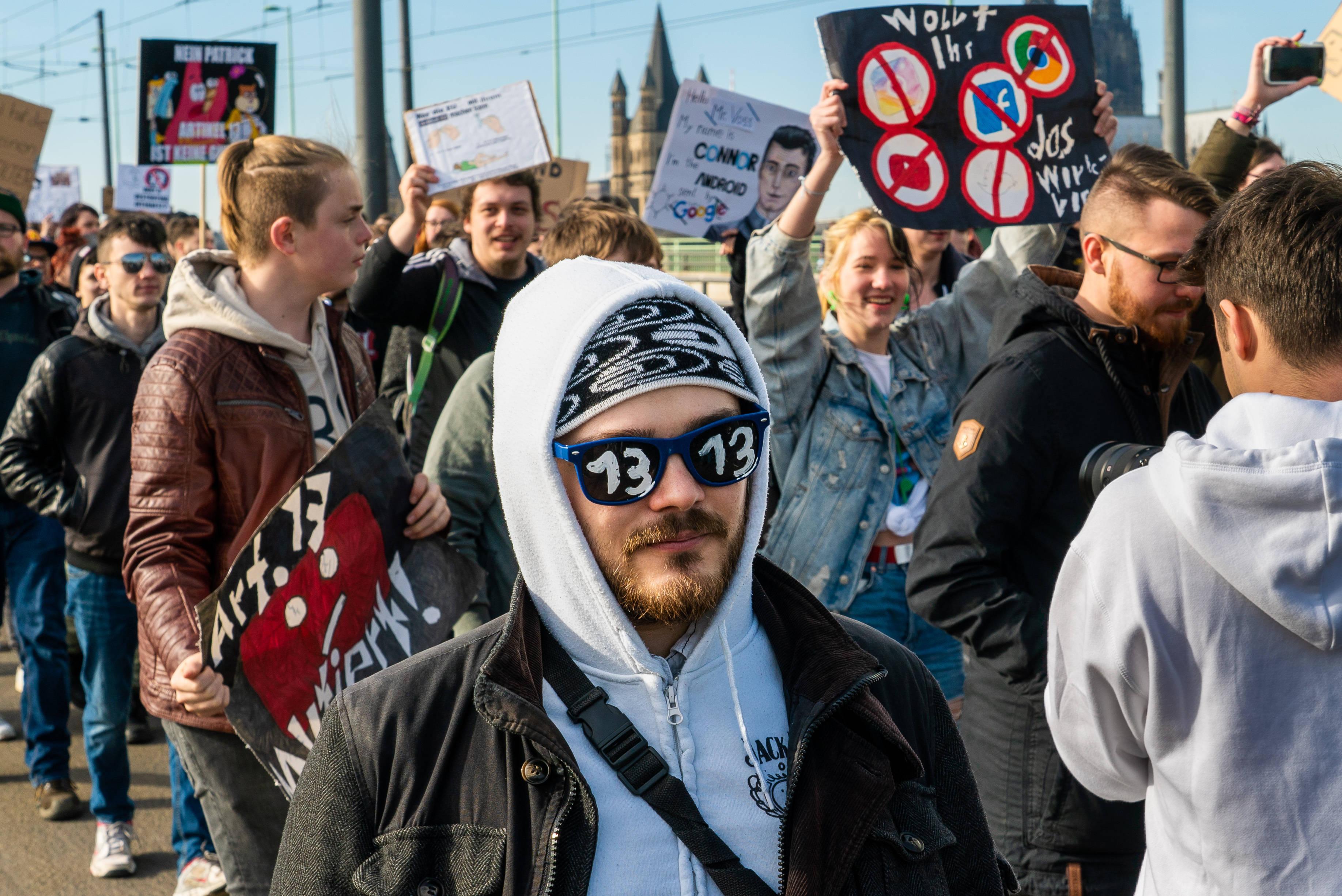 Crowd Of People At The Street Rallying — 3671x2452 wallpaper