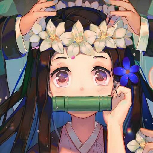 Crown Demon Slayer Nezuko — 512x512 wallpaper