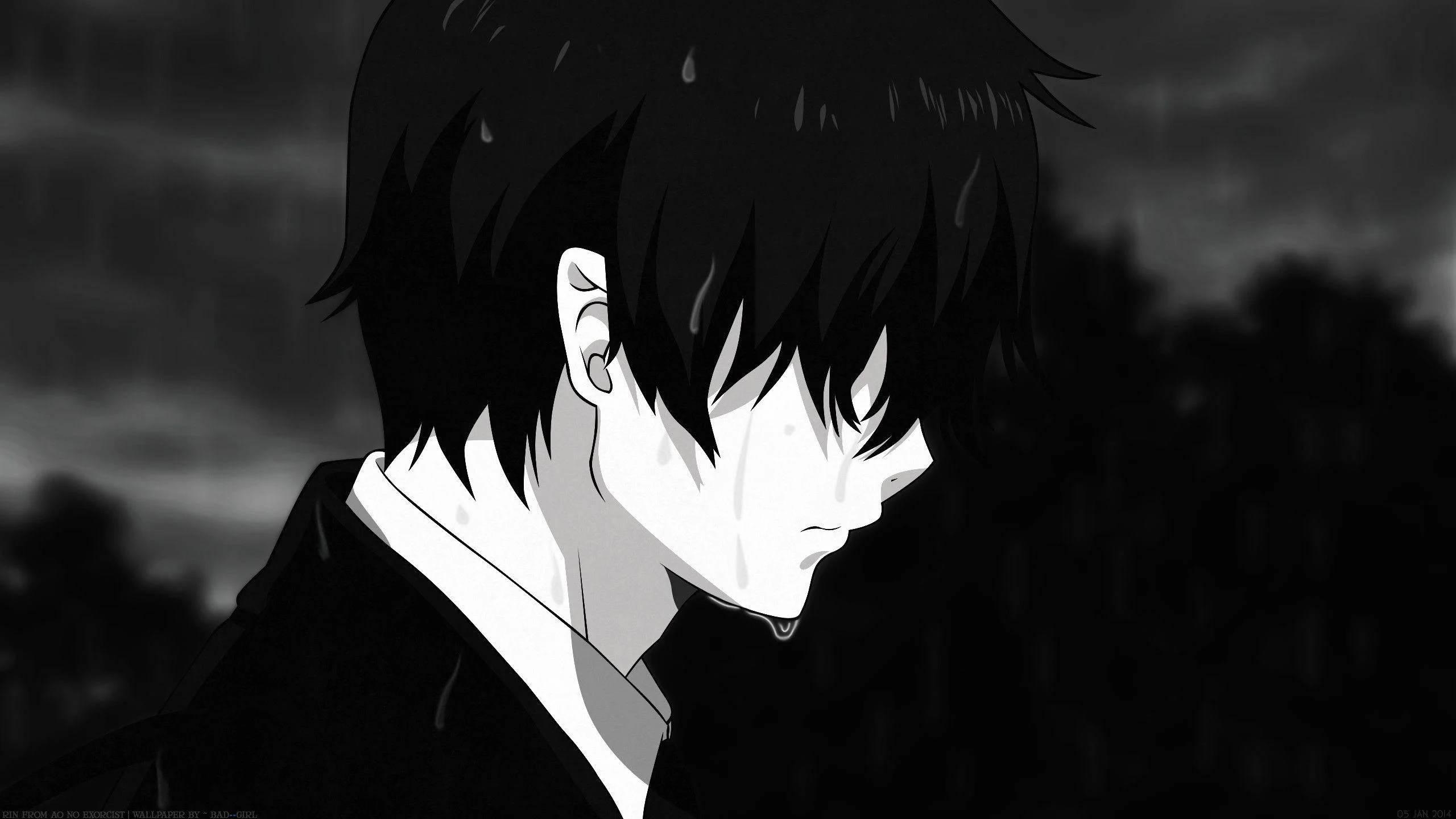 Crying Emo PFP — 2560x1440 wallpaper