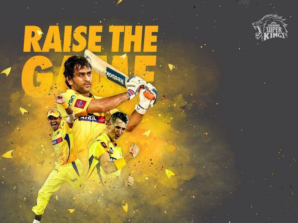 CSK Players Poster — 1024x768 wallpaper