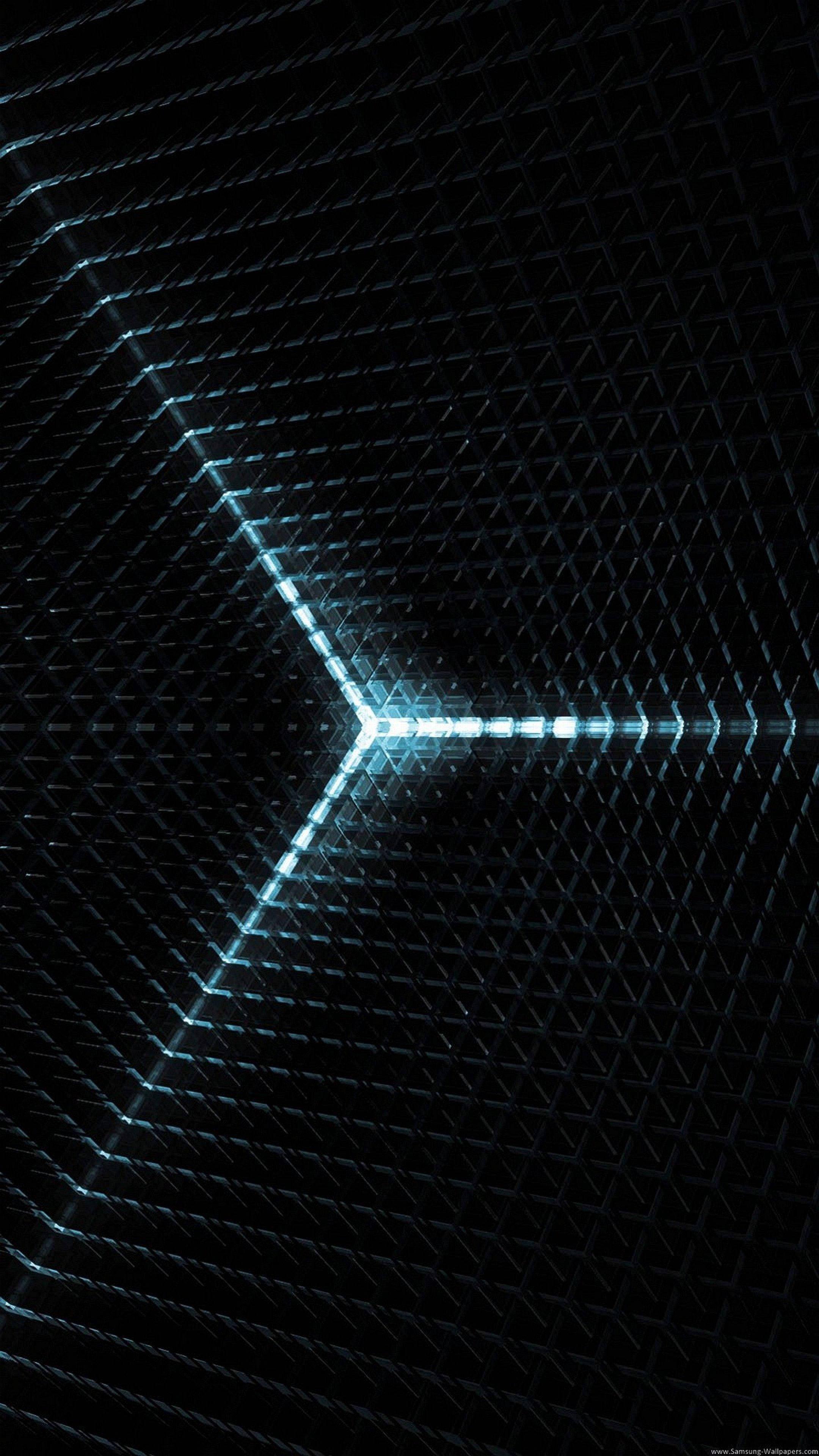 Cube Edge Lights 4K Ultra HD Dark Phone — 2160x3840 wallpaper