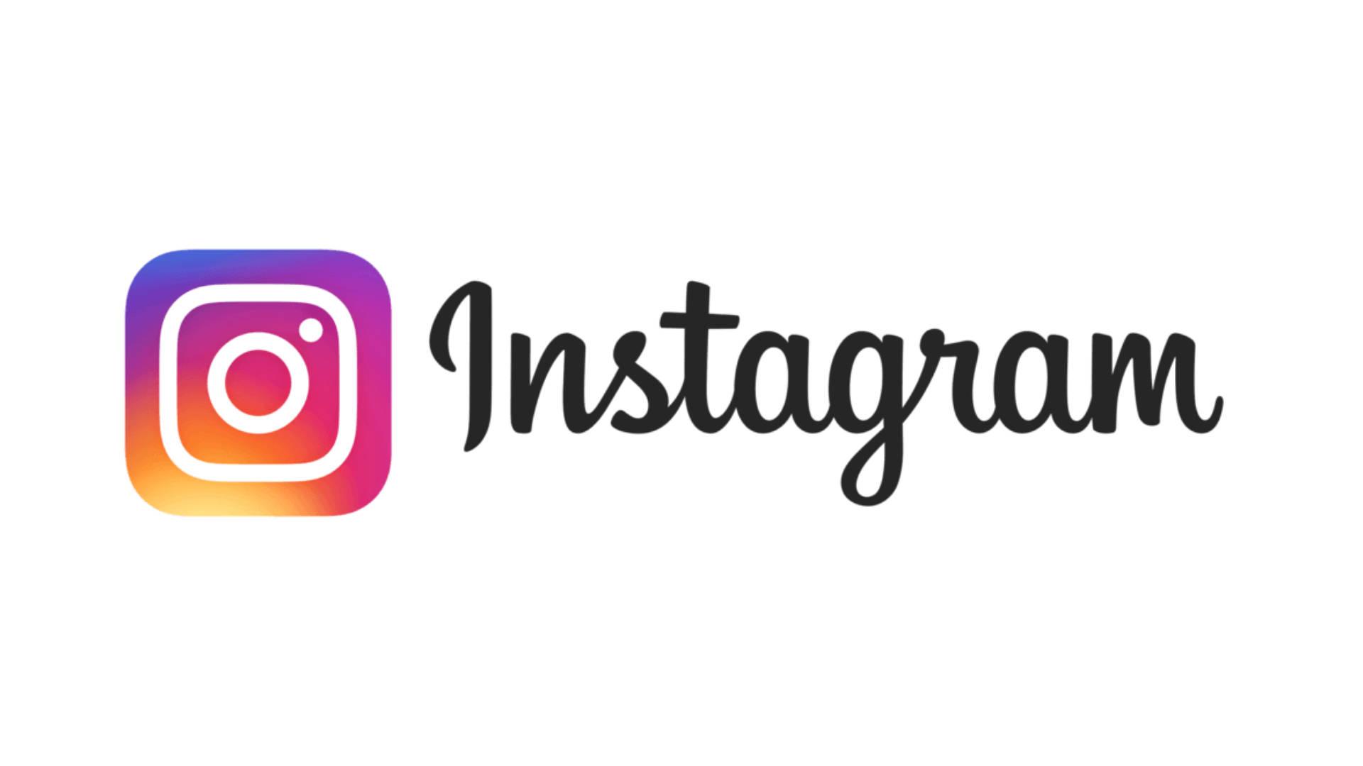 Cursive Instagram Logo — 1920x1080 wallpaper