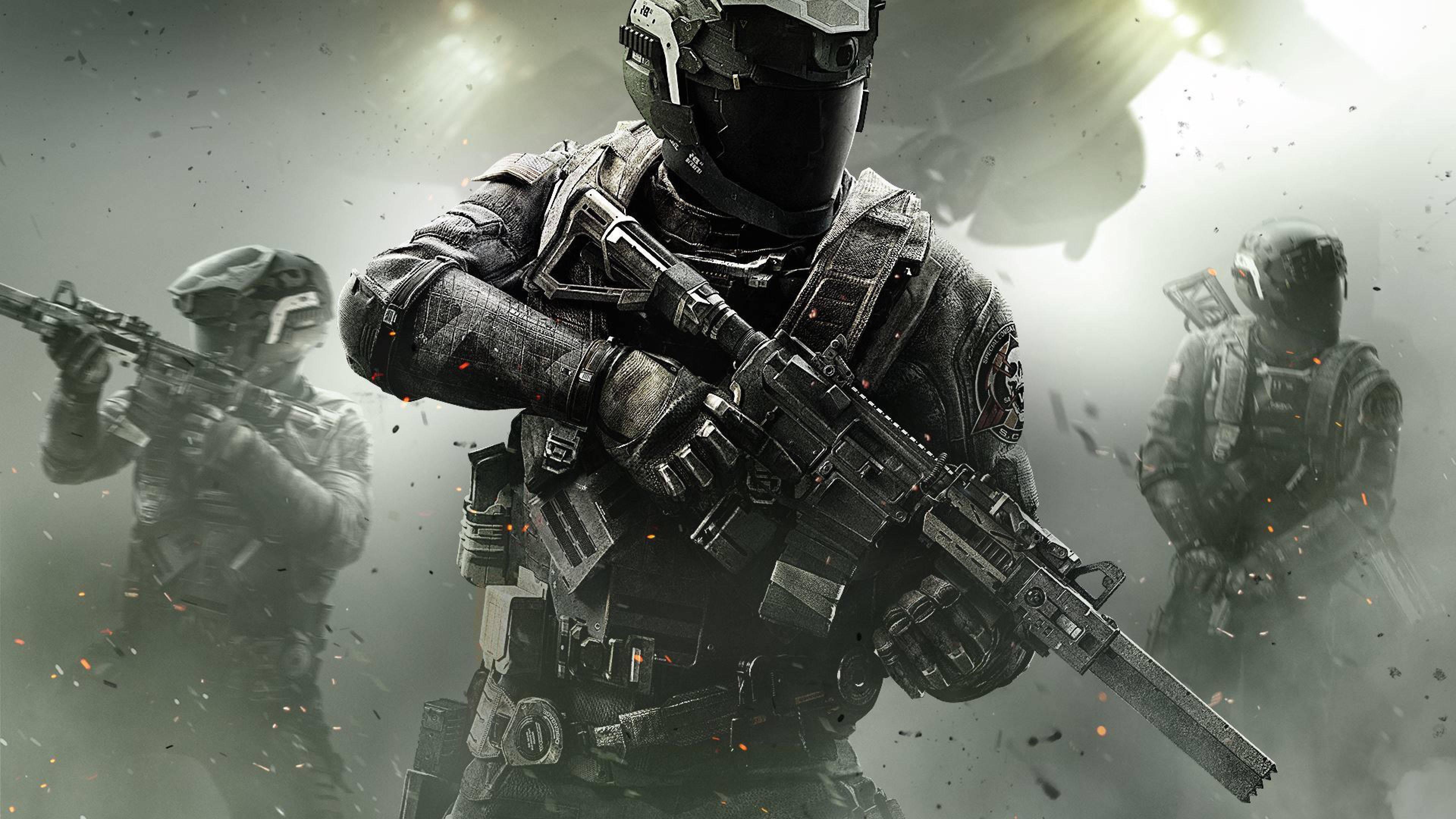 Cut the competition down to size with the advanced suit soldiers of Call of Duty. — 3840x2160 wallpaper
