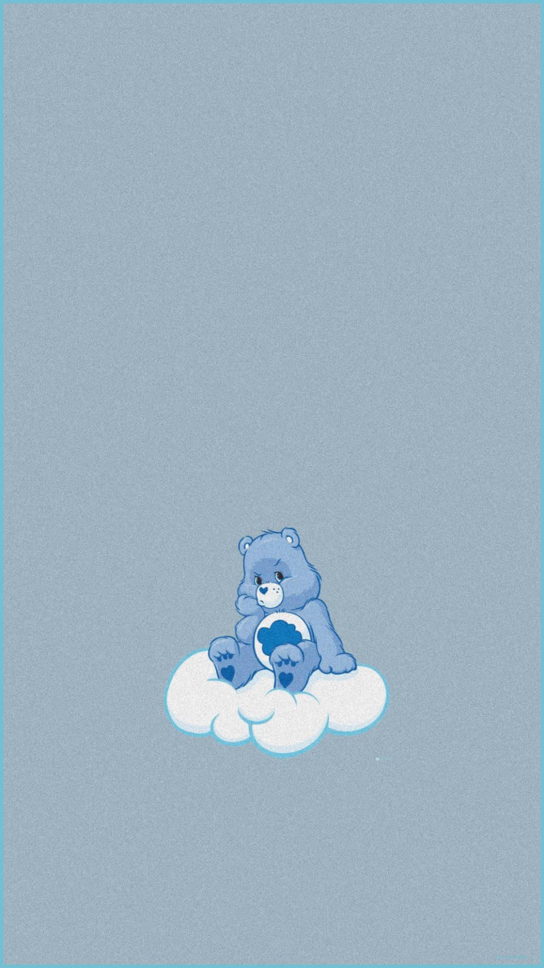 Cute Aesthetic Cartoon Grumpy Bear — 1117x1986 wallpaper