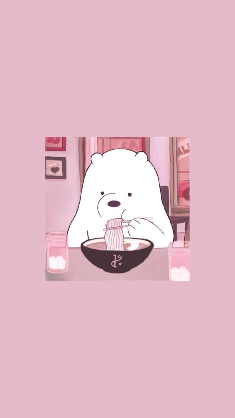 Cute Aesthetic Cartoon Ice Bear — 750x1331 wallpaper