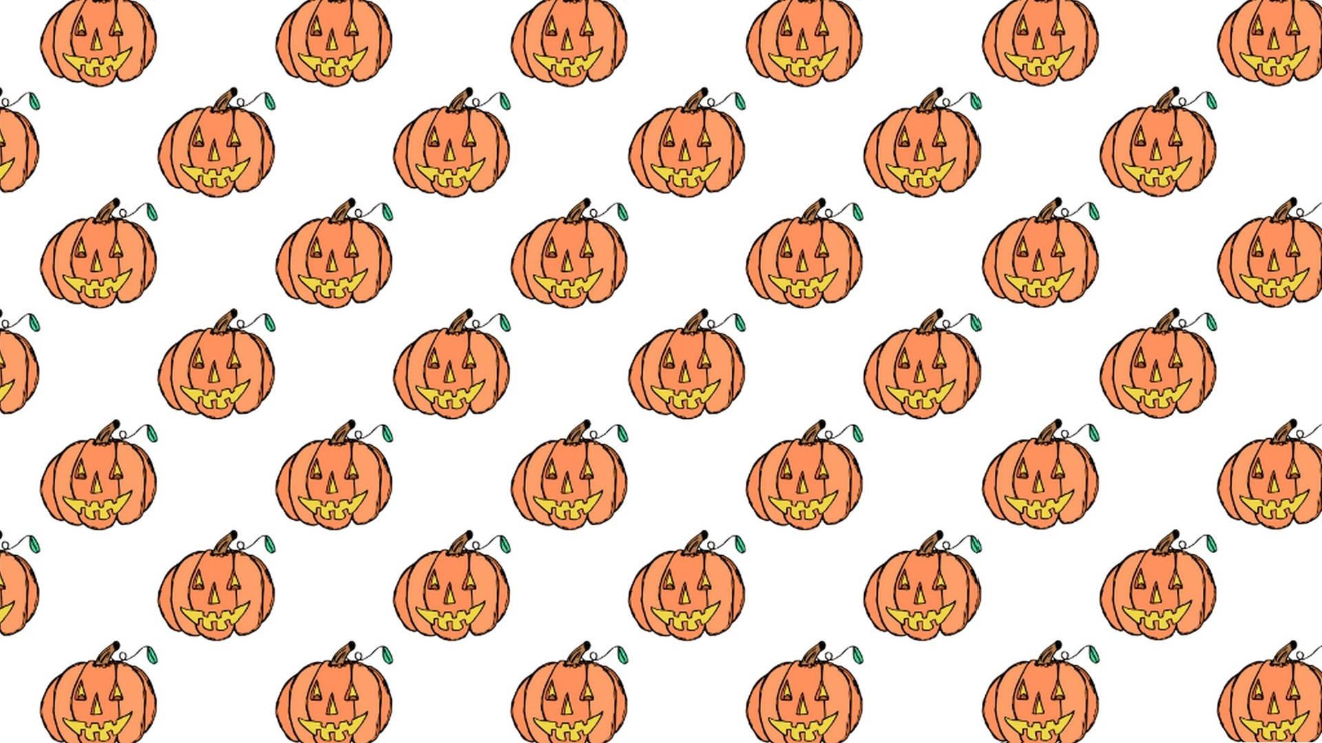Cute Aesthetic Halloween Pumpkins — 1920x1080 wallpaper