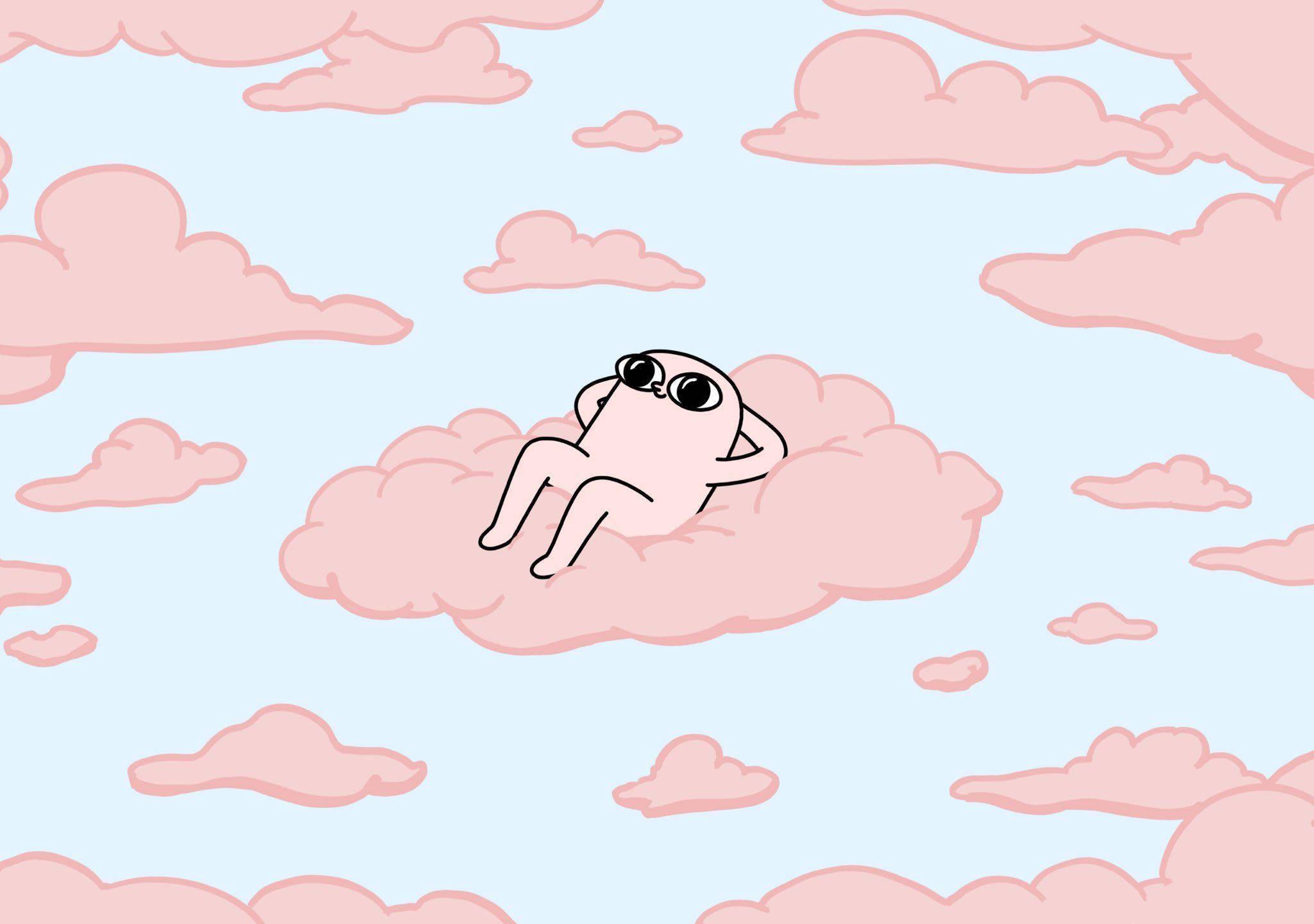 Cute Aesthetic Pink Clouds — 2048x1440 wallpaper