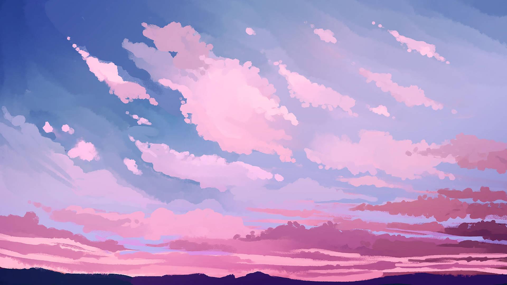 Cute Aesthetic Sky Digital Artwork — 1920x1080 wallpaper