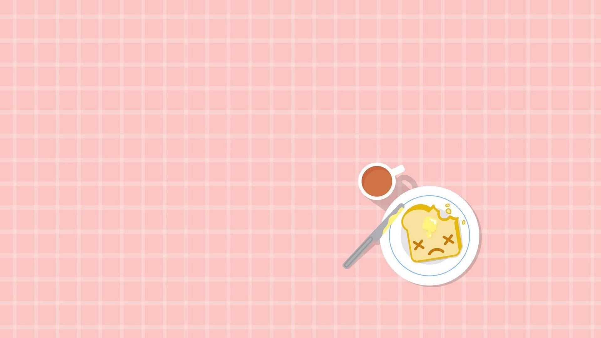 Cute Aesthetic Toast — 1920x1080 wallpaper