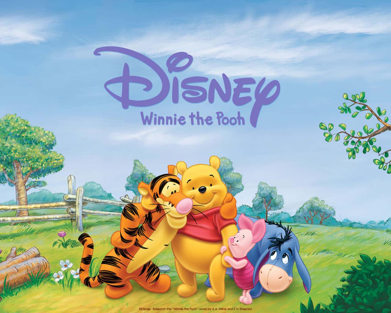 Cute and cuddly Winnie the Pooh ready for a hug! — 1280x1024 wallpaper