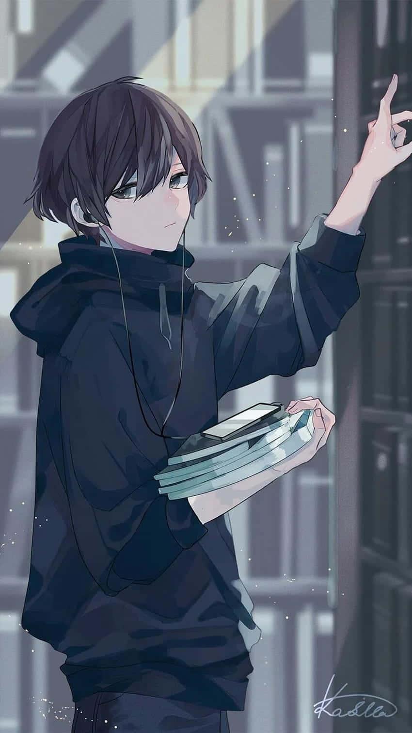 Cute Anime Boy — 850x1511 wallpaper