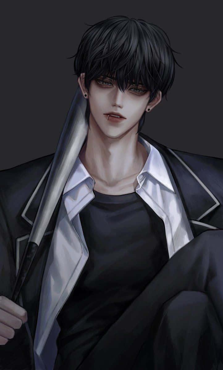 Cute Anime Boy with a Soft Expression — 722x1200 wallpaper