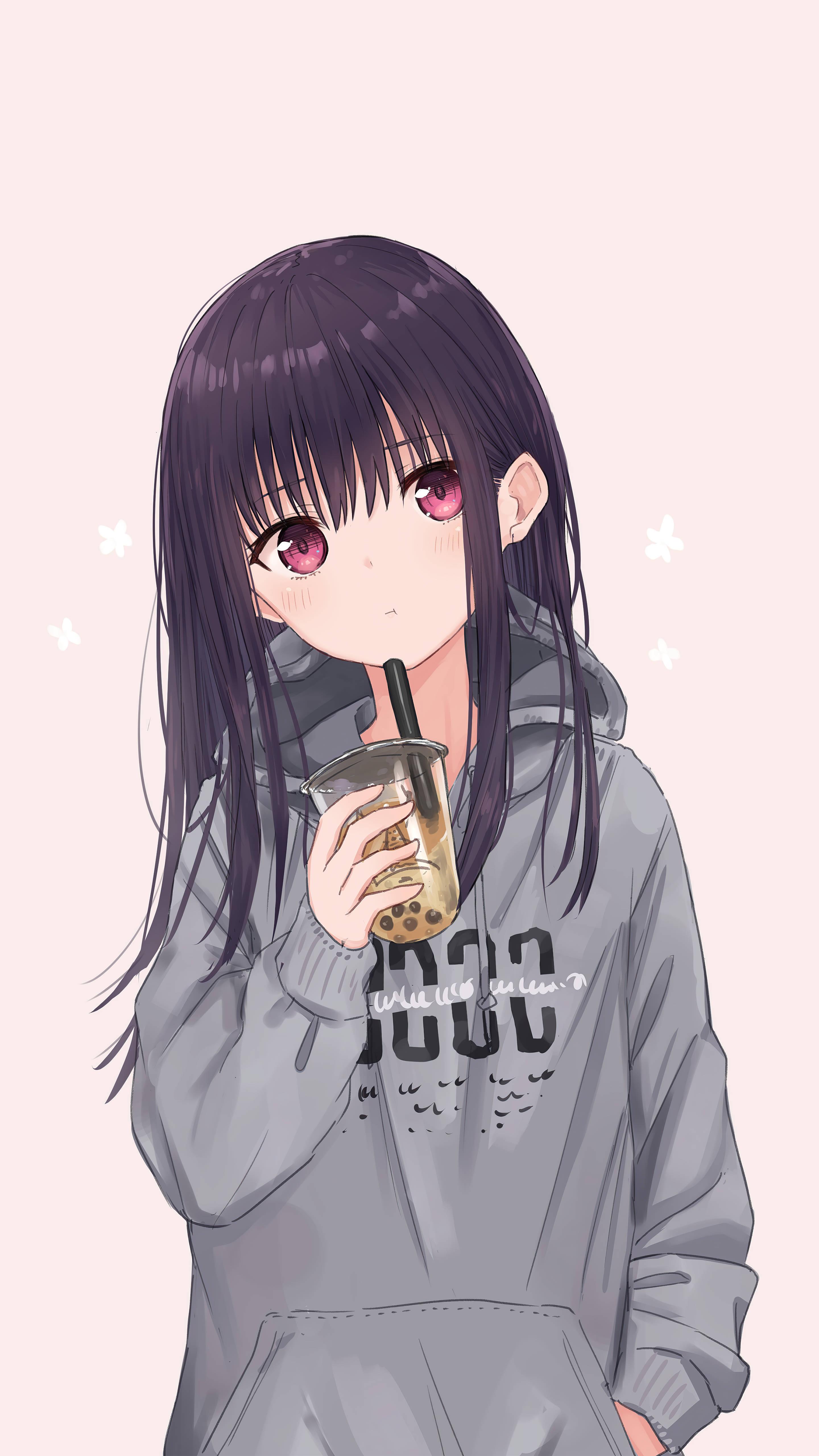 Sød anime pige pfp kazumi med mælk te