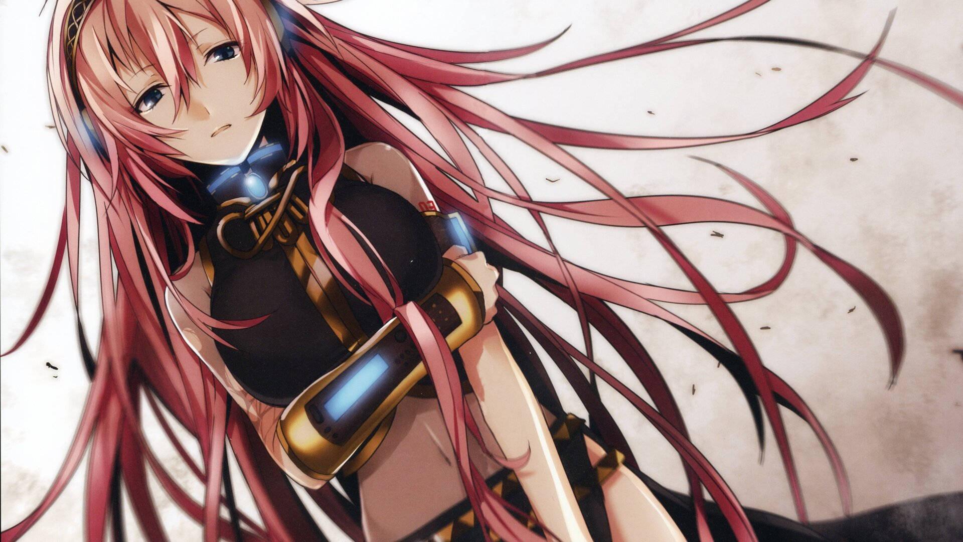 Cute Anime Girl With Pink Long Hair — 1920x1080 wallpaper