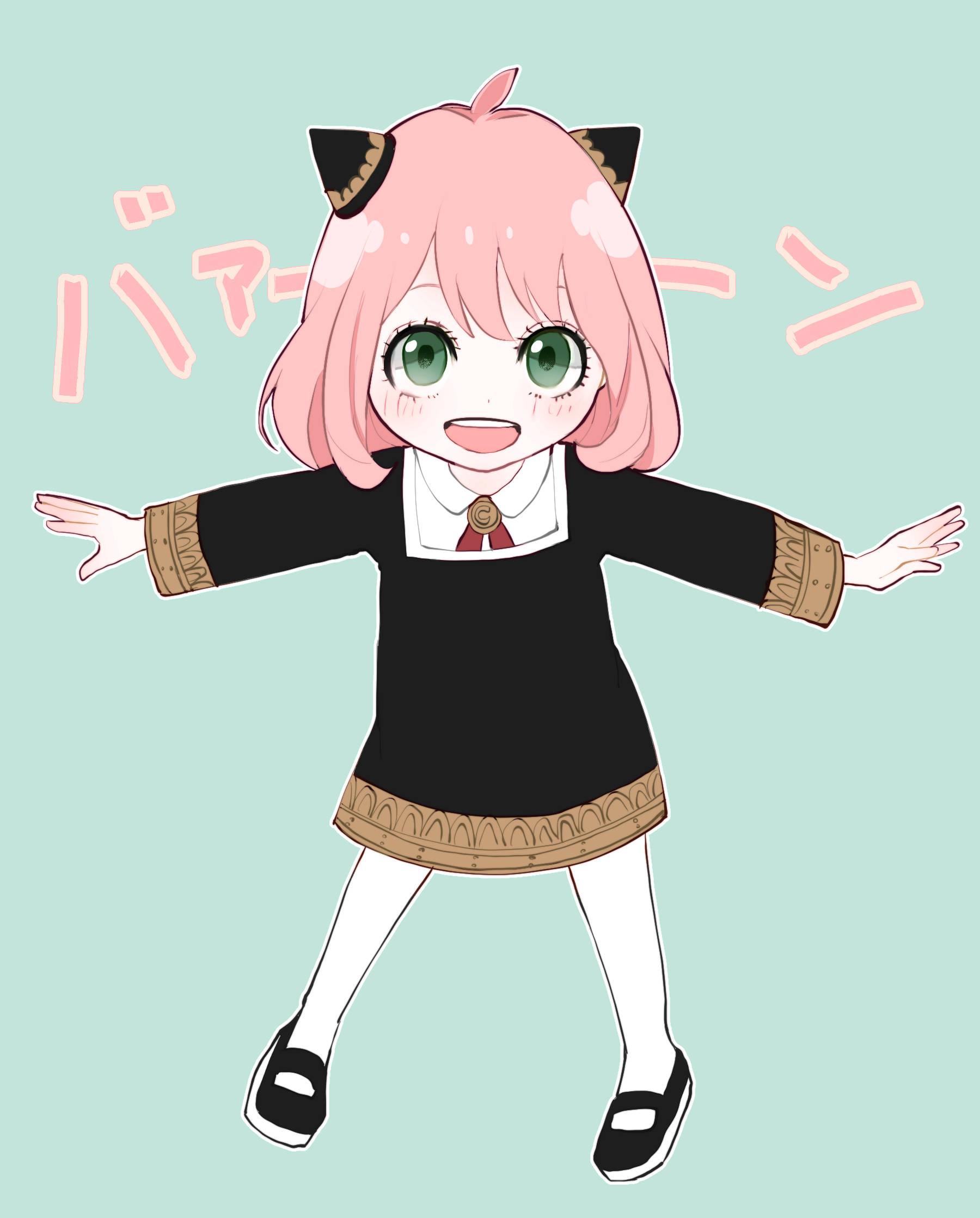 Cute Anya Forger, star character from Spy X Family anime series — 1800x2238 wallpaper