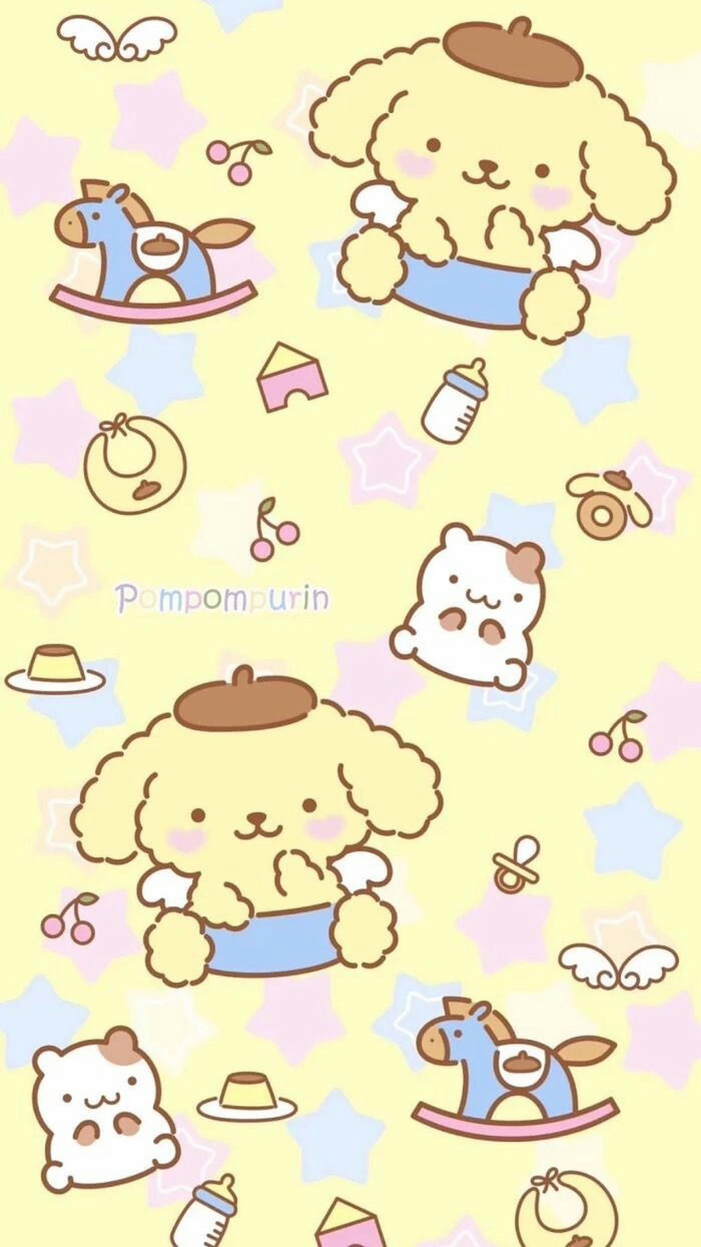 Cute Baby Pompompurin — 1400x2490 wallpaper
