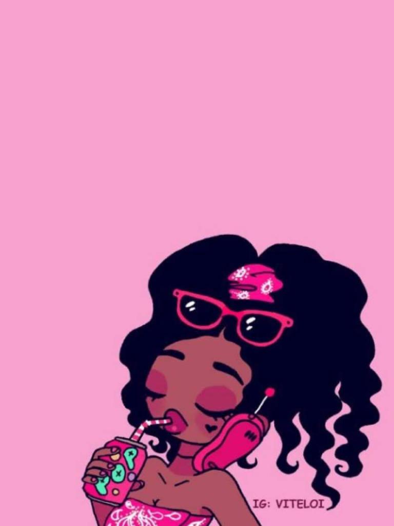 Cute Black Girl Inspired Artwork — 768x1024 wallpaper