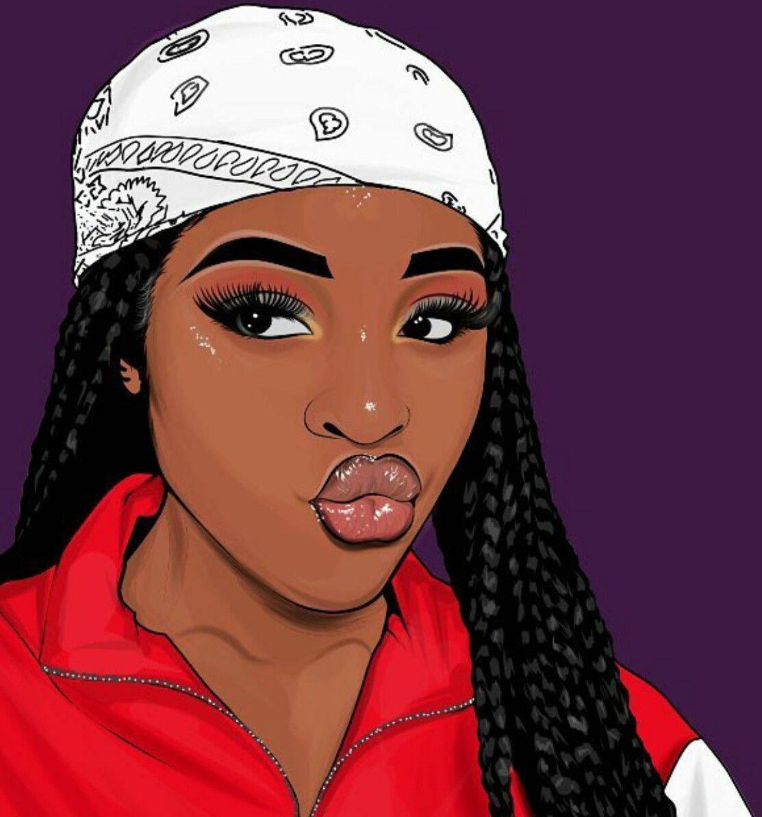 Cute Black Girl Pouty Lips — 1113x1192 wallpaper
