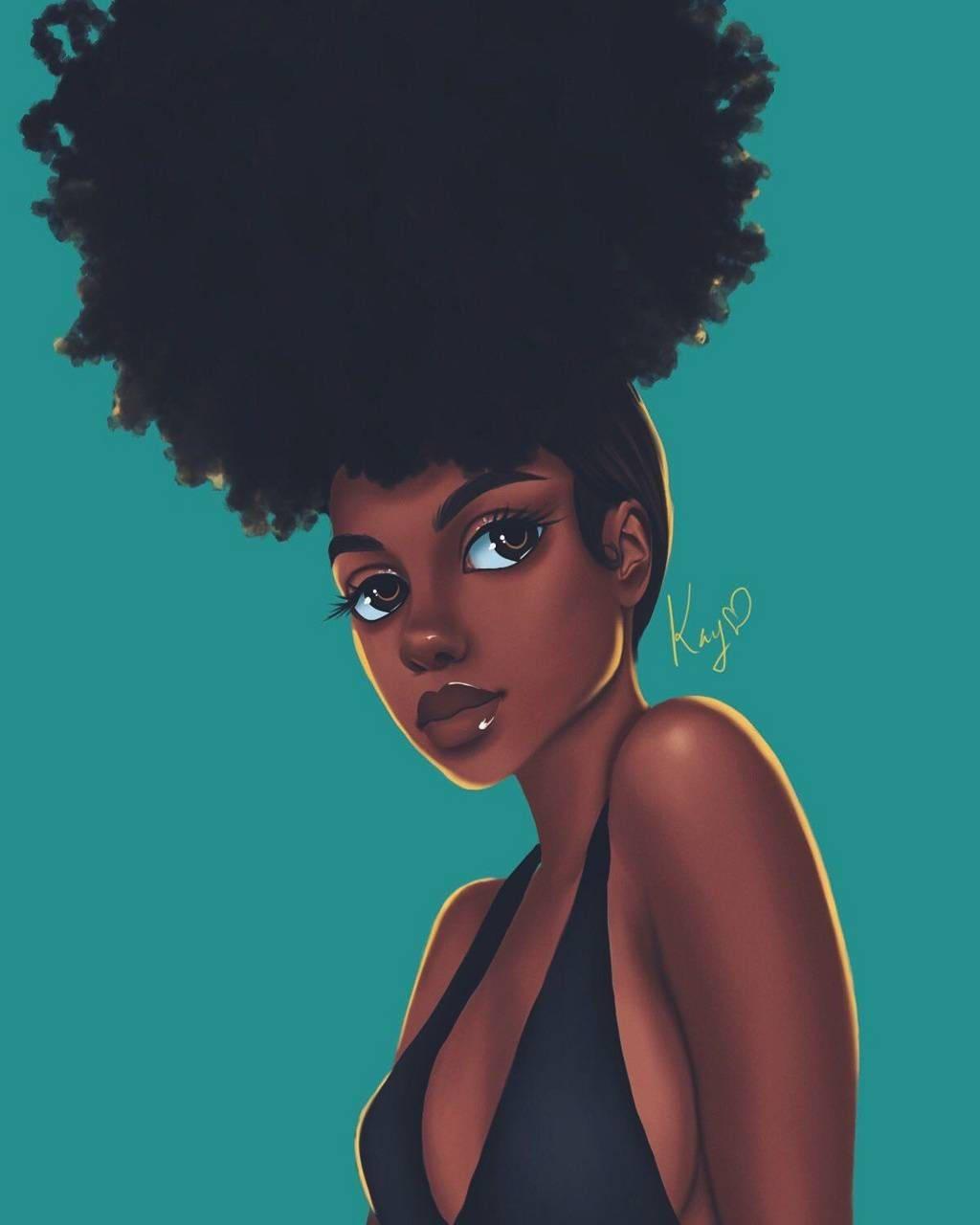 Cute Black Girl With Coiled Hair — 1024x1280 wallpaper