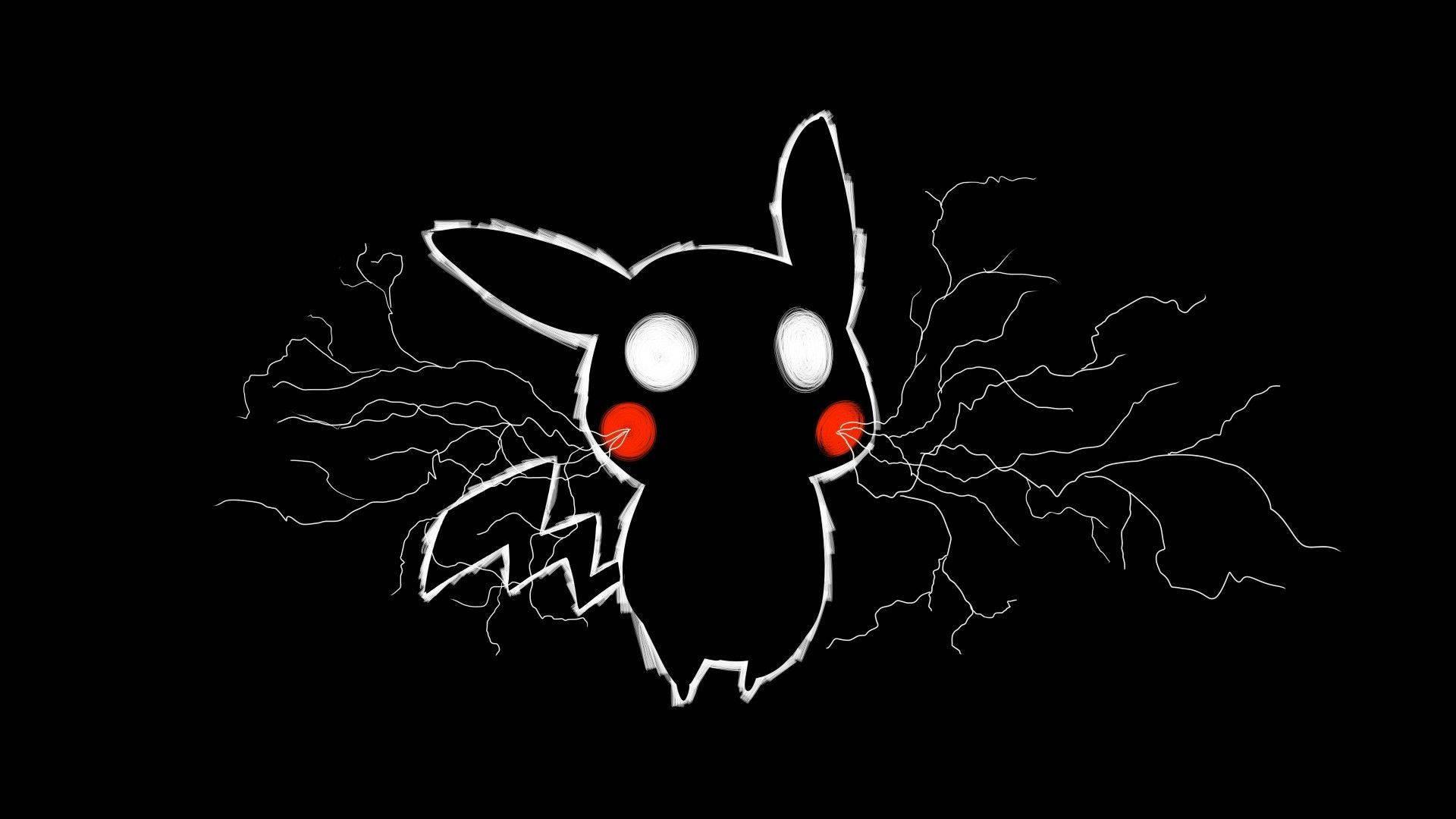 Cute Black Pikachu — 1920x1080 wallpaper