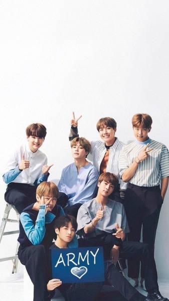 Cute BTS Group Army Portrait — 337x600 wallpaper