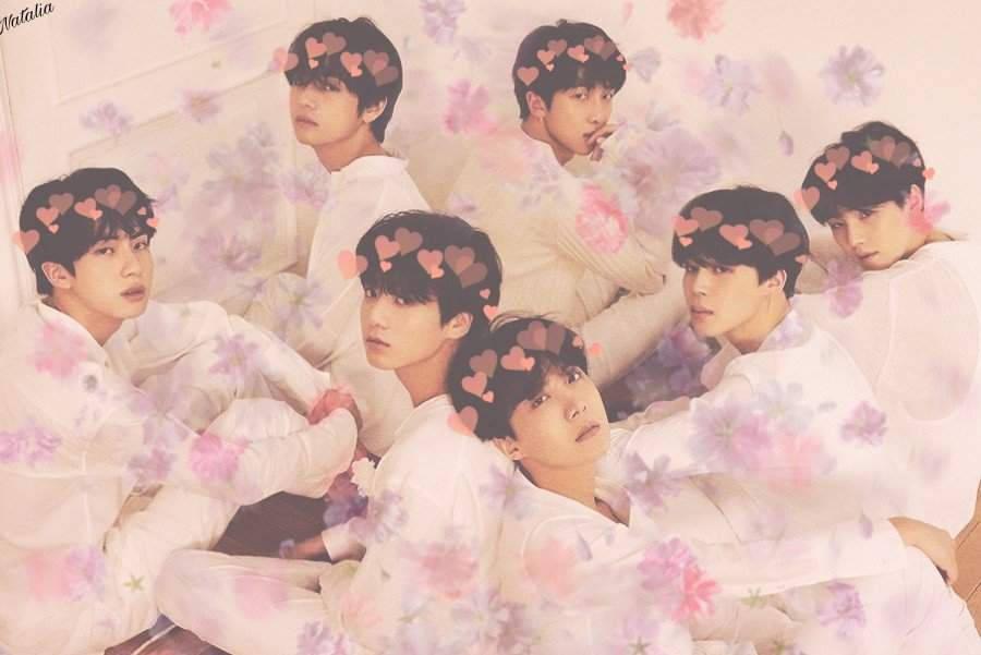 Cute BTS Group Dreamy Hearts Photoshoot — 900x601 wallpaper