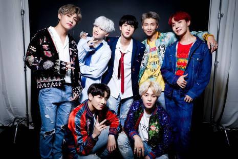 Cute BTS Group Wearing Messy Clothing — 465x310 wallpaper