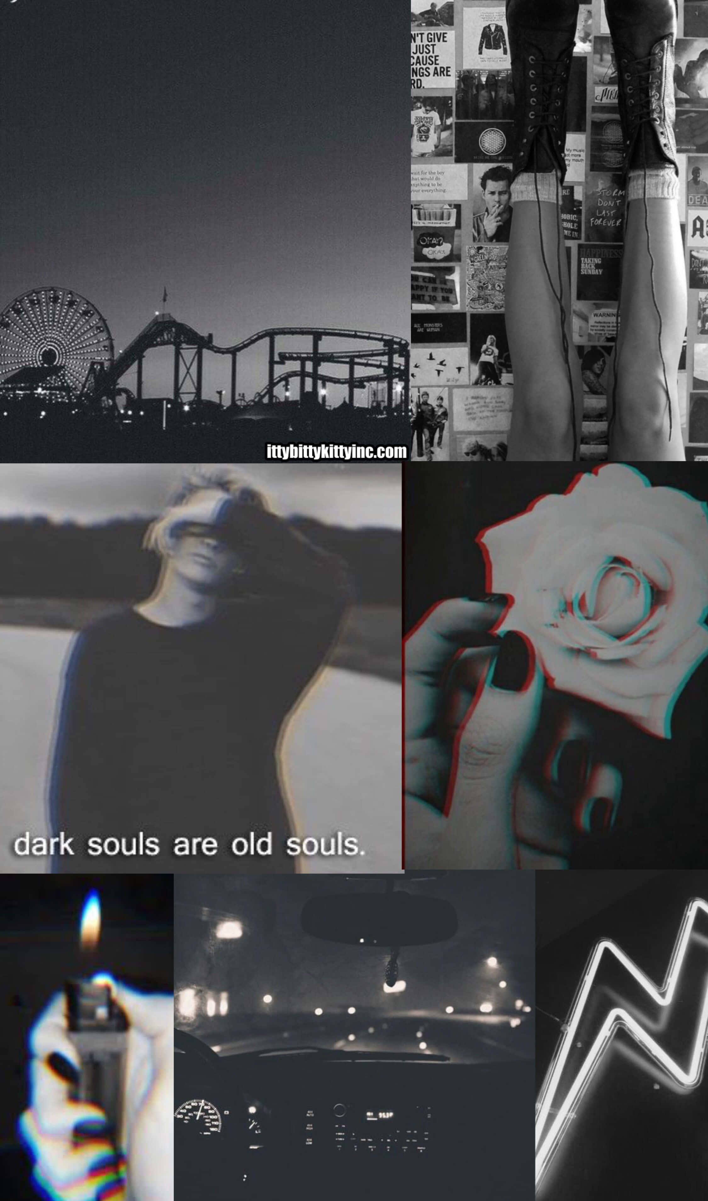 Cute Dark Collage — 2250x3816 wallpaper