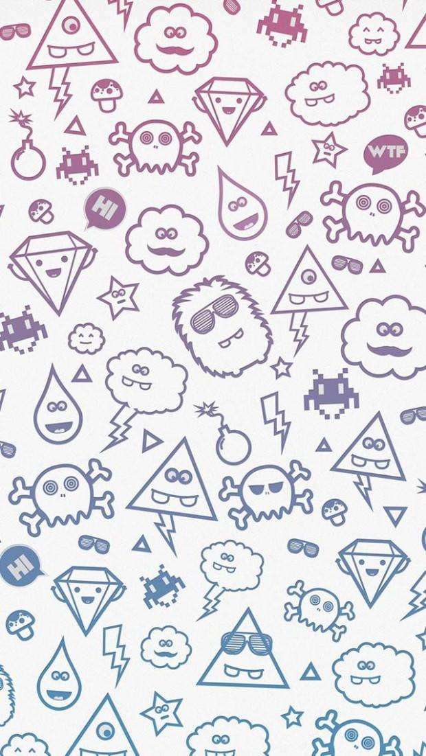 Cute Emoticons WhatsApp Chat — 620x1101 wallpaper