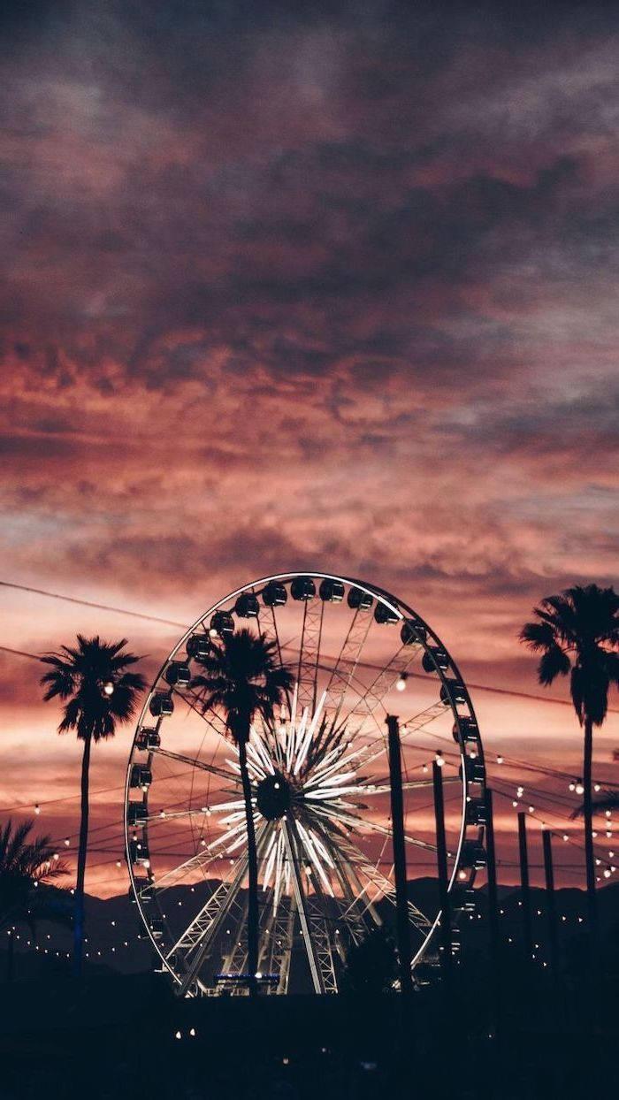Cute Ferris Wheel Aesthetic Phone — 700x1244 wallpaper