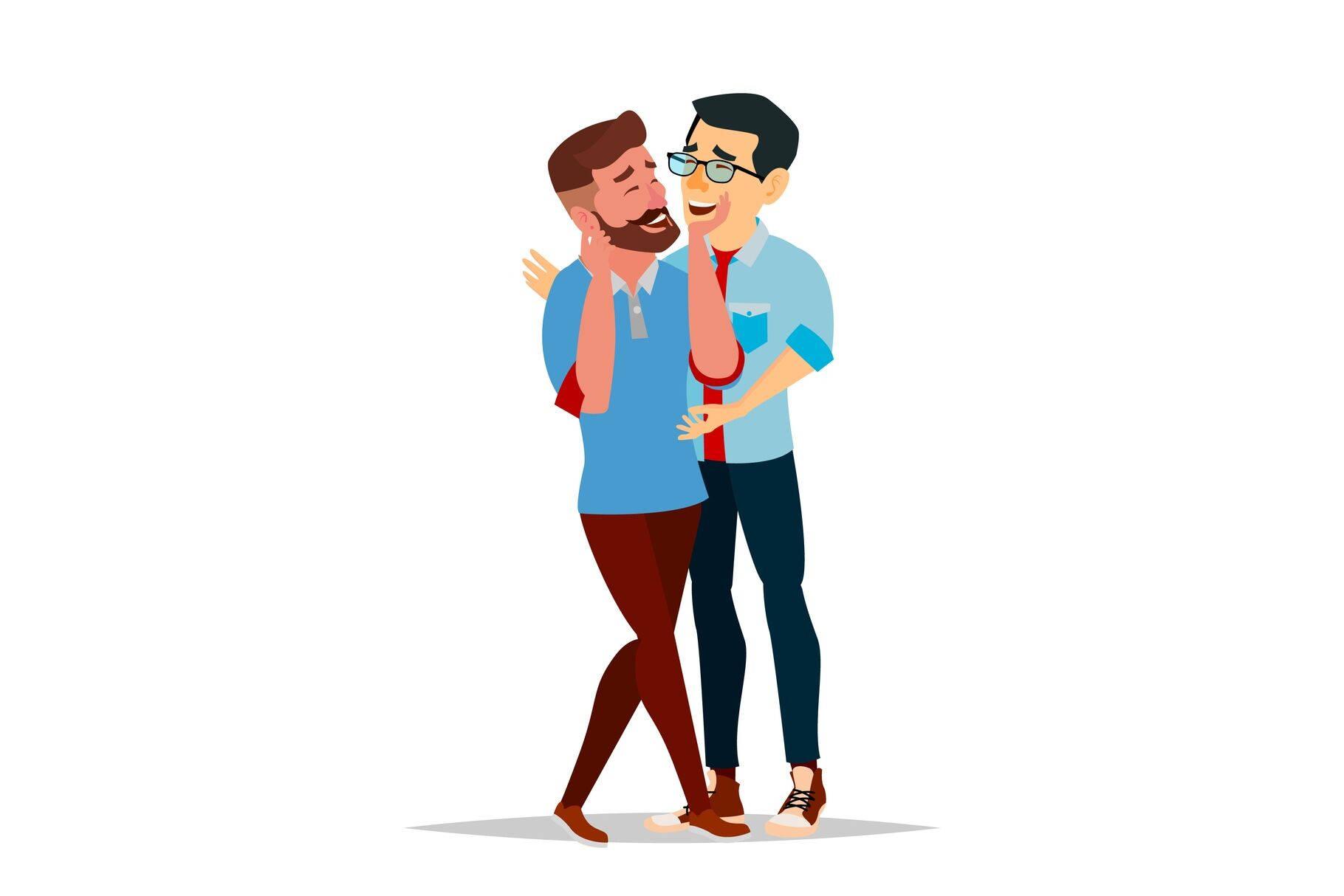 Cute Gay Cartoon Couple — 1820x1214 wallpaper
