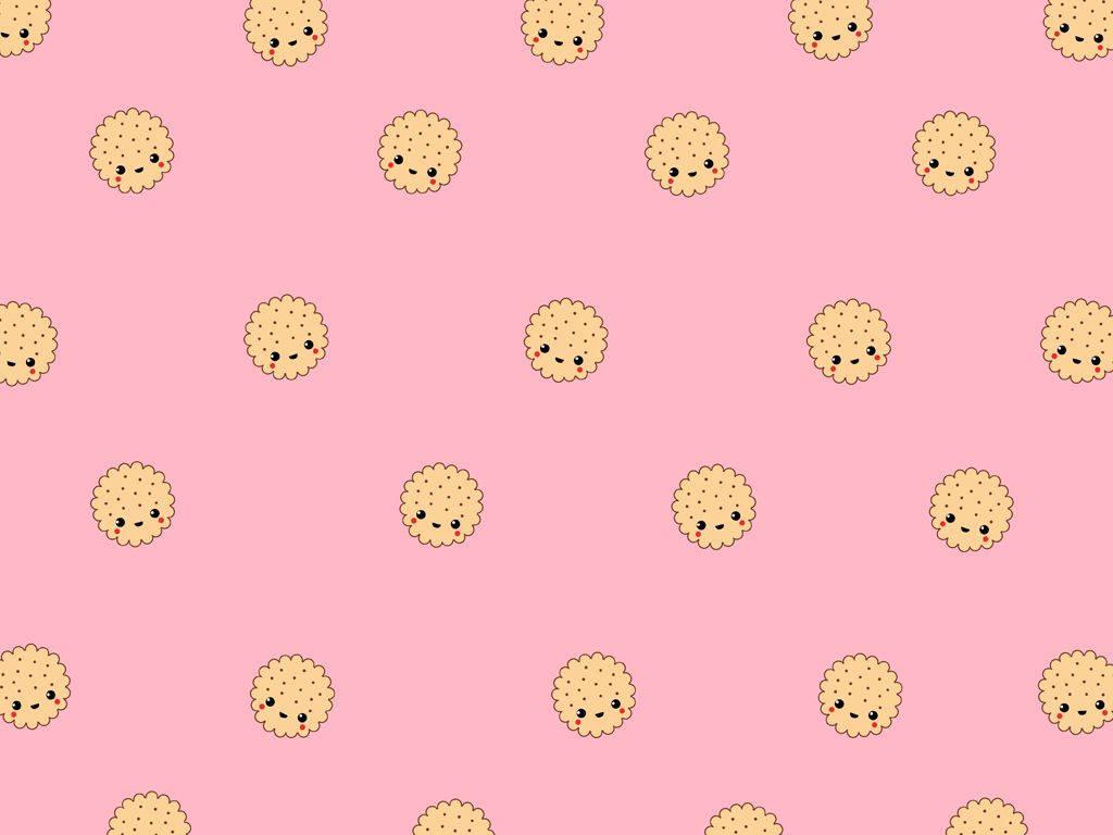 Cute Girly Biscuit Cartoon — 1024x768 wallpaper