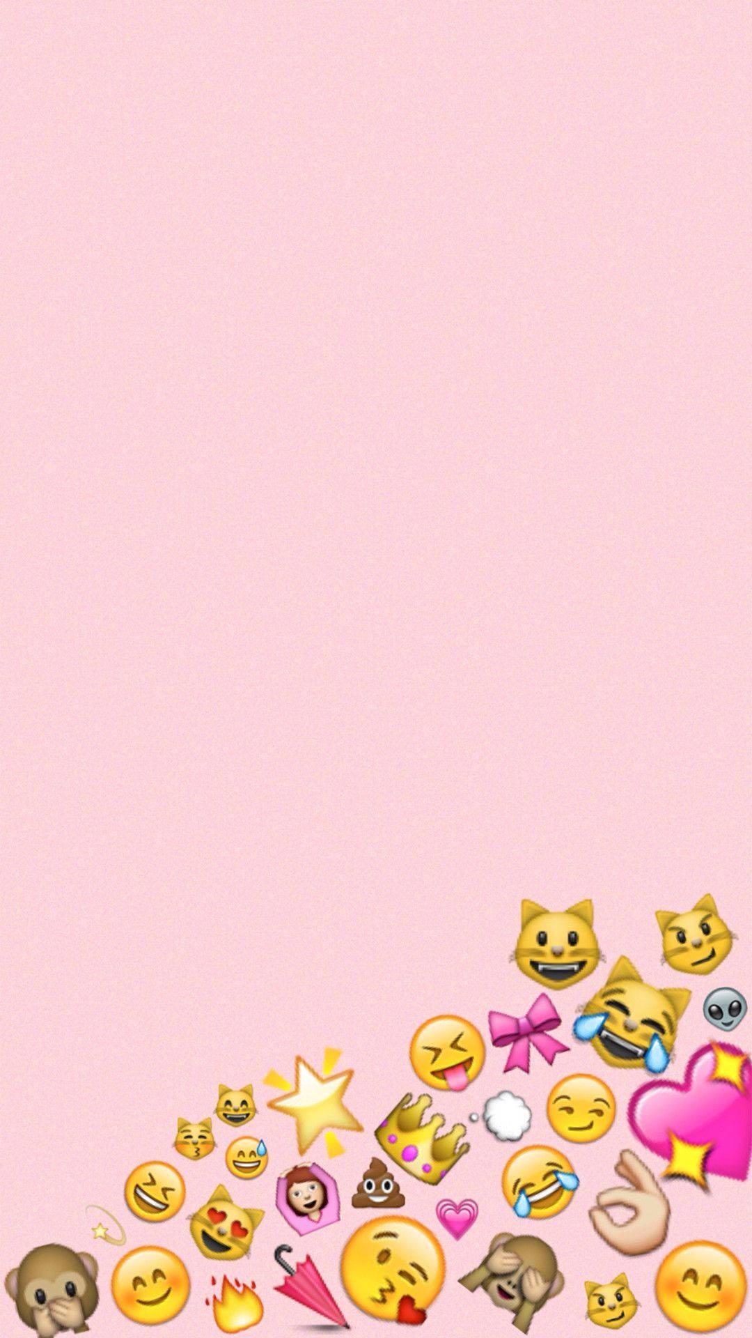 Cute Girly Emojis — 1080x1920 wallpaper