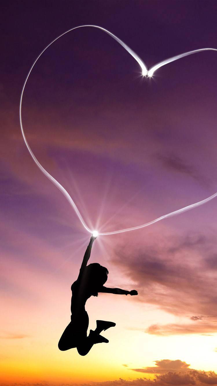 Cute Girly Girl Jumping — 750x1334 wallpaper
