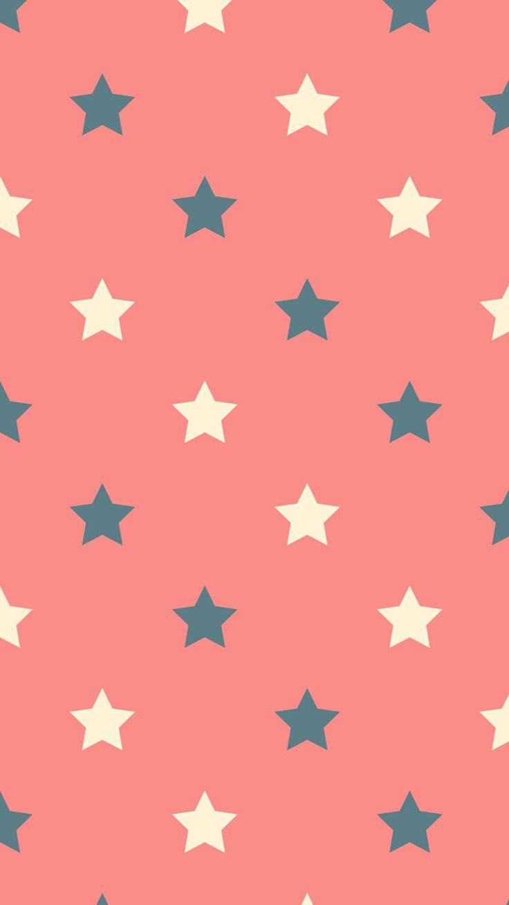 Cute Girly Stars — 736x1309 wallpaper