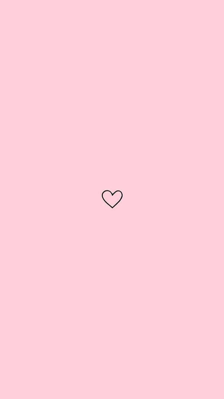 Cute Heart Aesthetic Phone — 750x1334 wallpaper