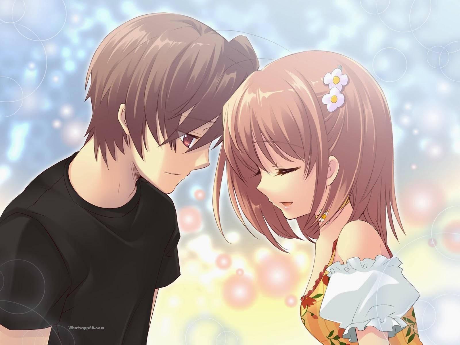 Cute Intimate Cartoon Couple — 1600x1200 wallpaper