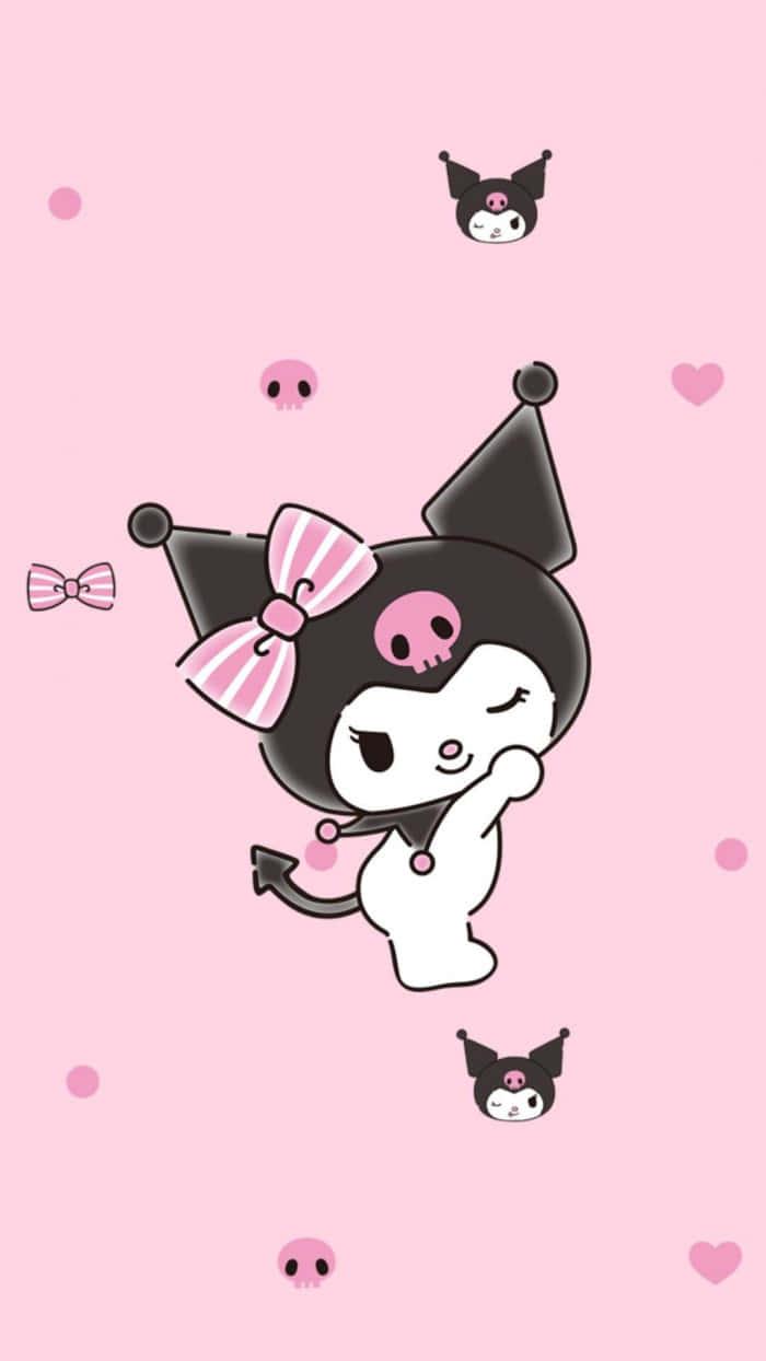 Cute Kuromi Character Enjoys a Day Out.