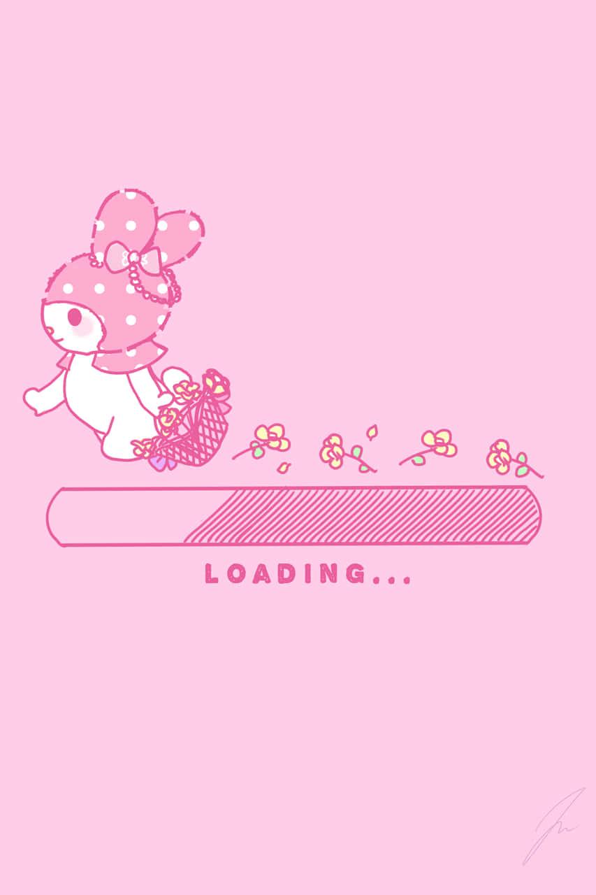 Cute My Melody Loading Art — 853x1280 wallpaper