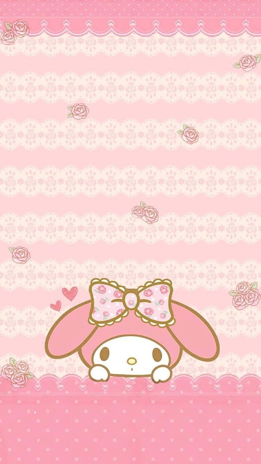 Cute My Melody Pink Aesthetic Poster — 850x1511 wallpaper