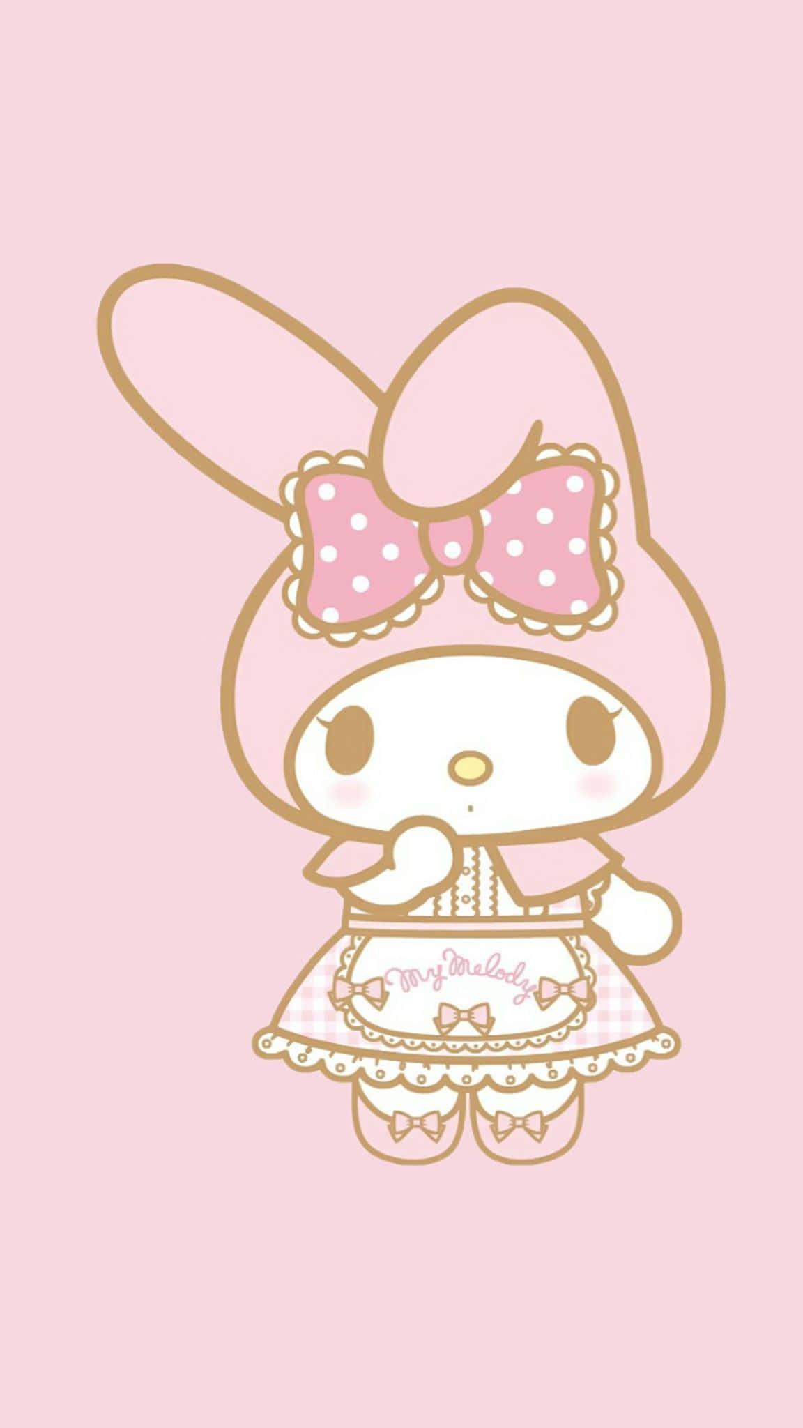 Cute My Melody Pink Maid Dress — 1152x2048 wallpaper