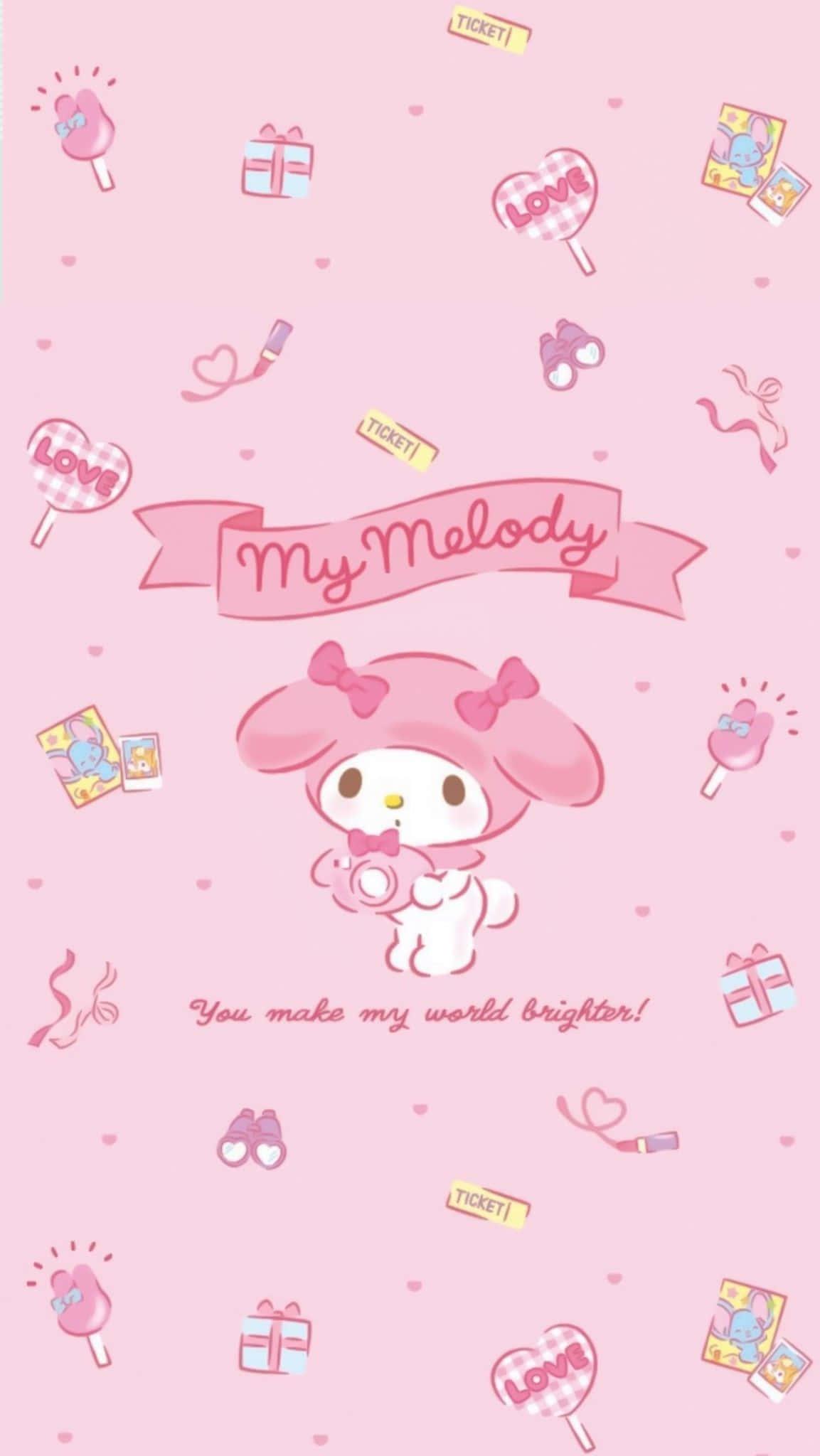 Cute My Melody Sanrio Cartoon Character — 1153x2048 wallpaper